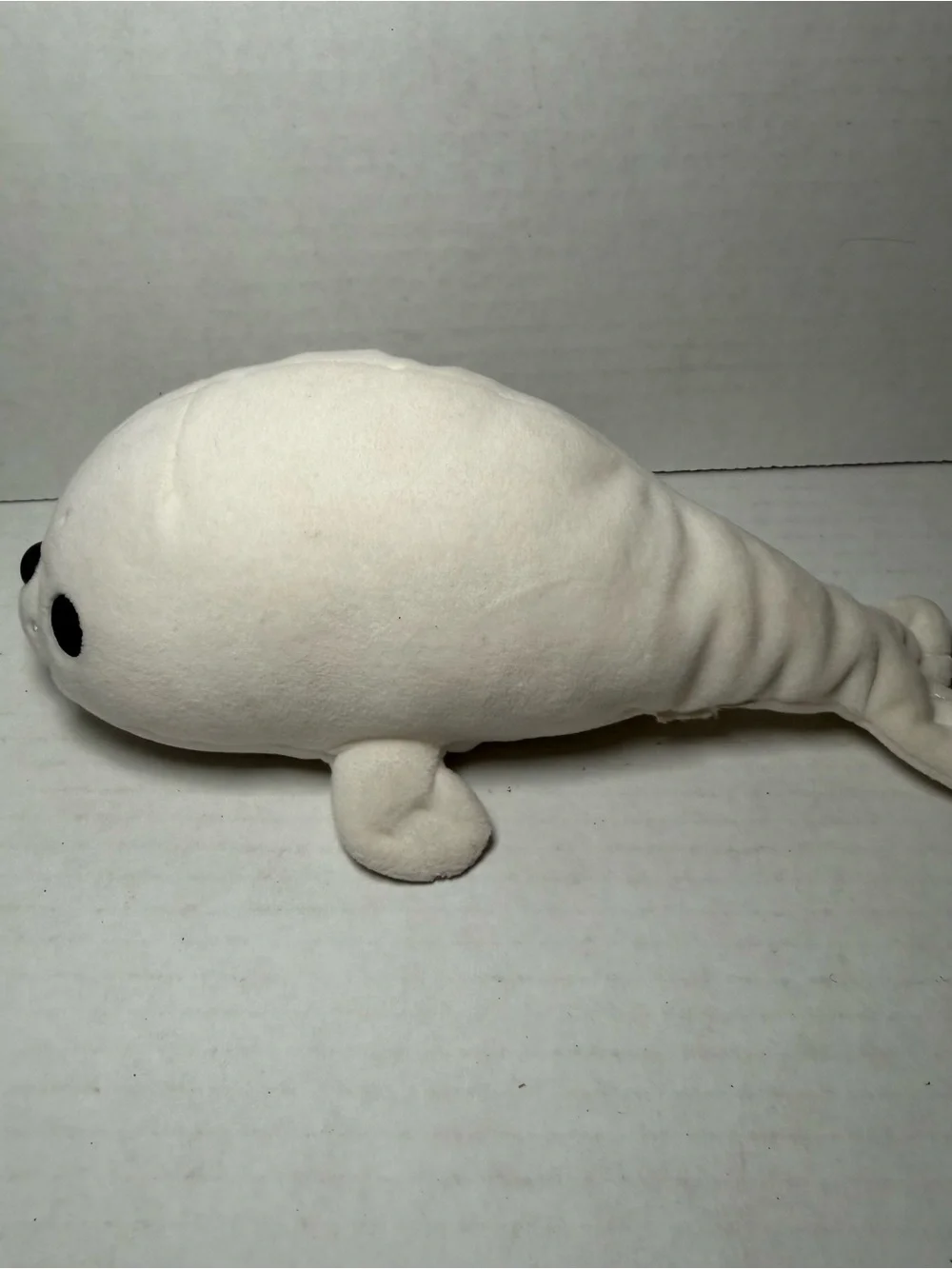 White Baby Seal Plush Stuffed Animal Toy